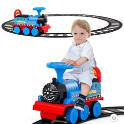 Kids Ride-on Toy Train With Track