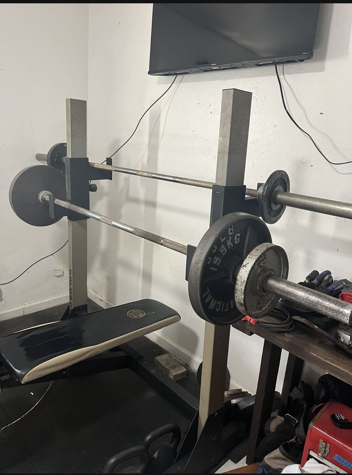 Golds gym bench and squat press