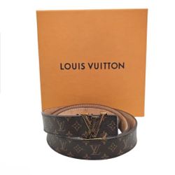 Louis Vuitton Monogram Leather Belt – Classic Designer Statement 
