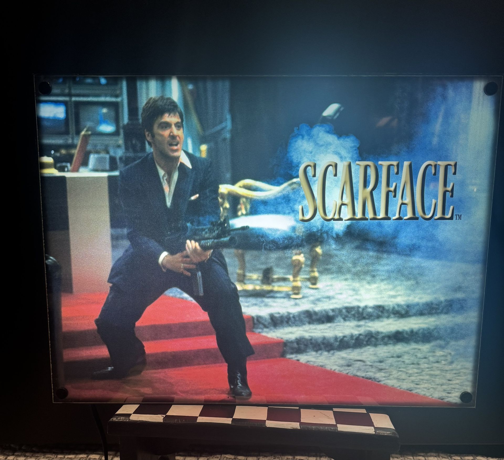 Scarface Light Up Wall Box