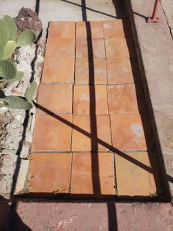 16 Piece set 1x1ft square Terracotta mexican tile