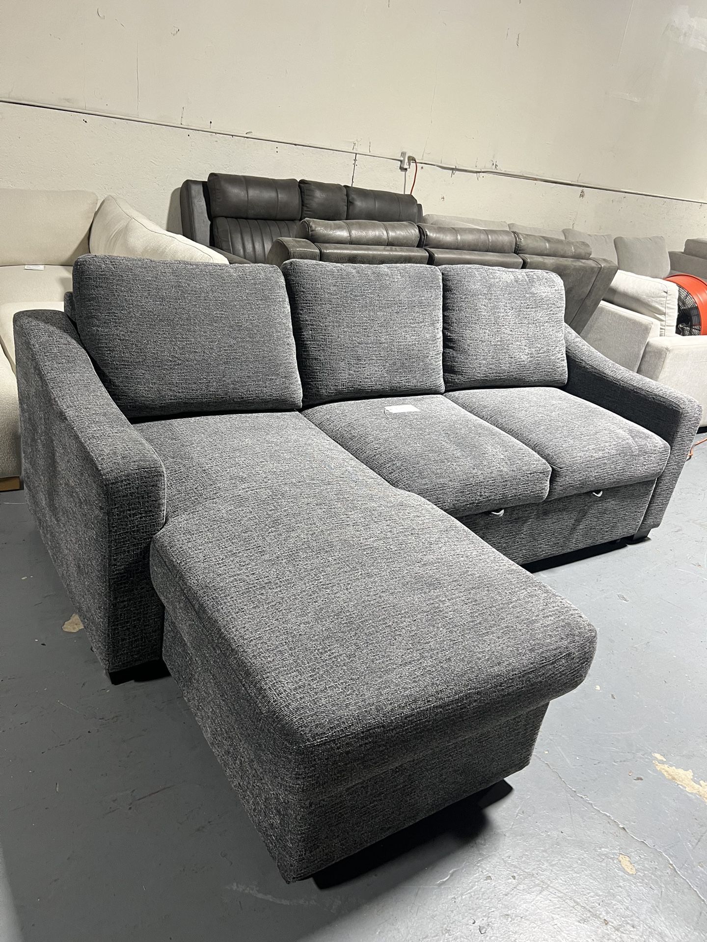 SECTIONAL COUCH SOFA GRAY BED