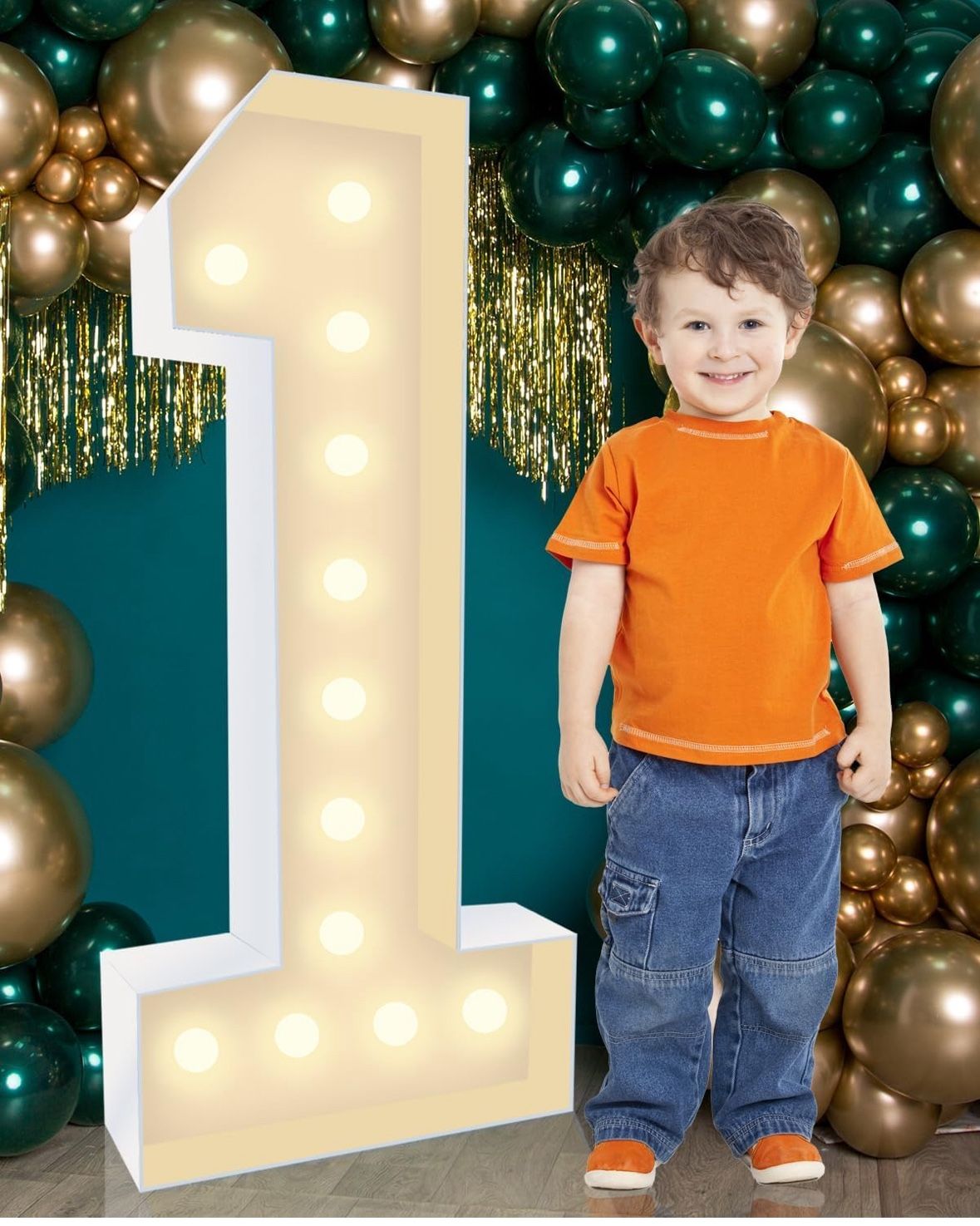 Marquee Number Large 1st Birthday