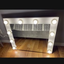 White Vanity Mirror