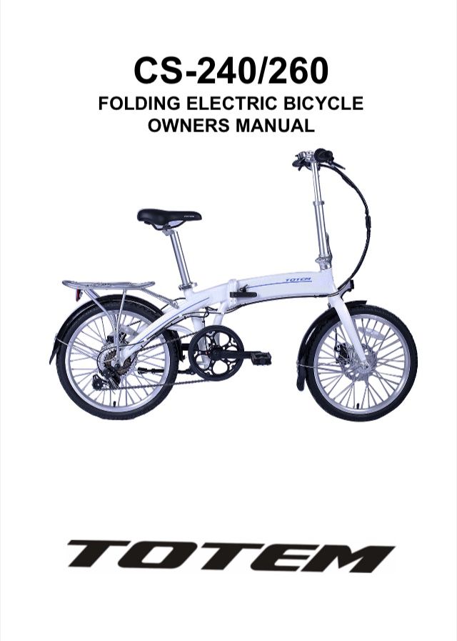 Totem Power Assist Folding E-Bike