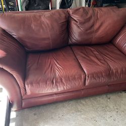 Leather Loveseat Sofa