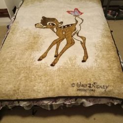 Vintage Bambi Blanket