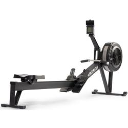 Row Warrior Air Rowing Machine | Foldable Gym-Quality Row Machine | 10- Damper Levels Cardio Machine for Full-Body Workout | Rowing Machine for Home U