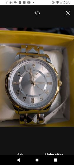 Invicta Mens watch 41mm Gold steel