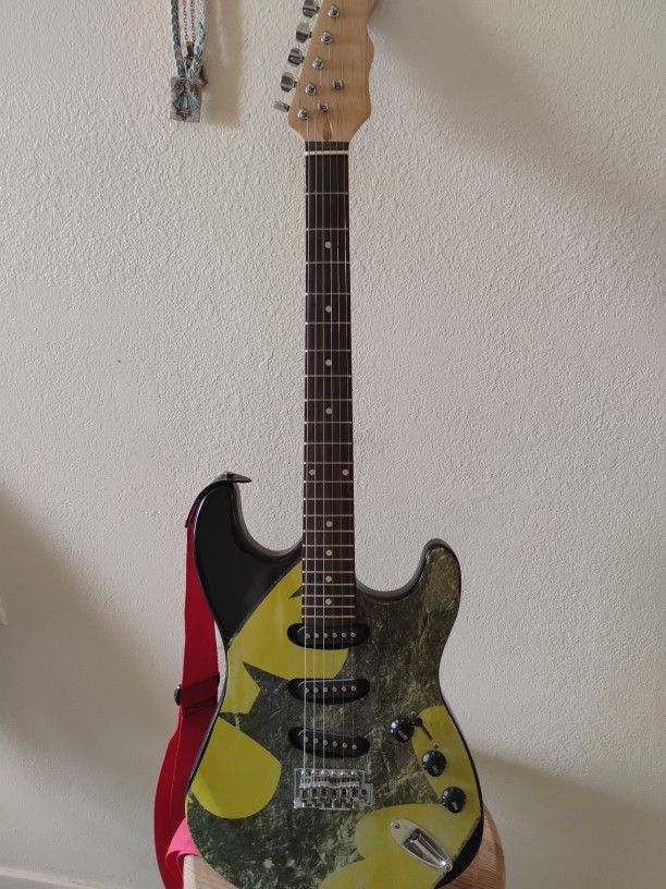 Electric Guitar,Bat Man Designs