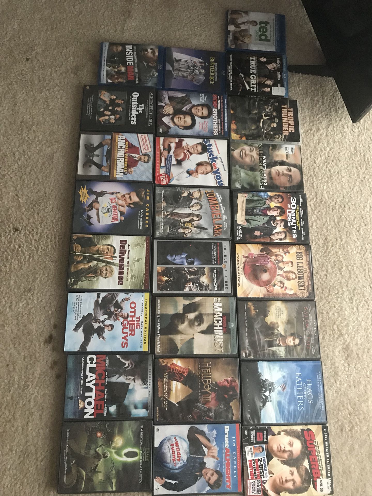 25 dvd most blu Ray package