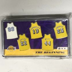 Los Angeles Lakers The Beginning Pin Set Retired Jerseys SGA 12/18/23 New 