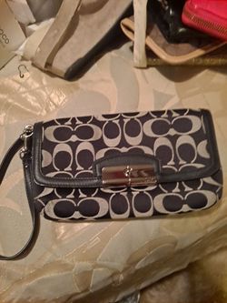 Coach Signature Wristlet Clutch