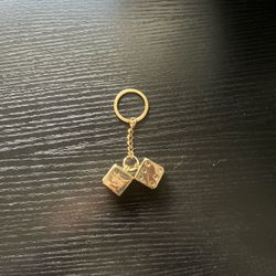 Gold Stussy double dice keychain for Sale in Laguna Hills