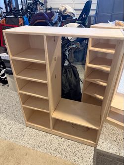 Montessori kids sized wardrobe