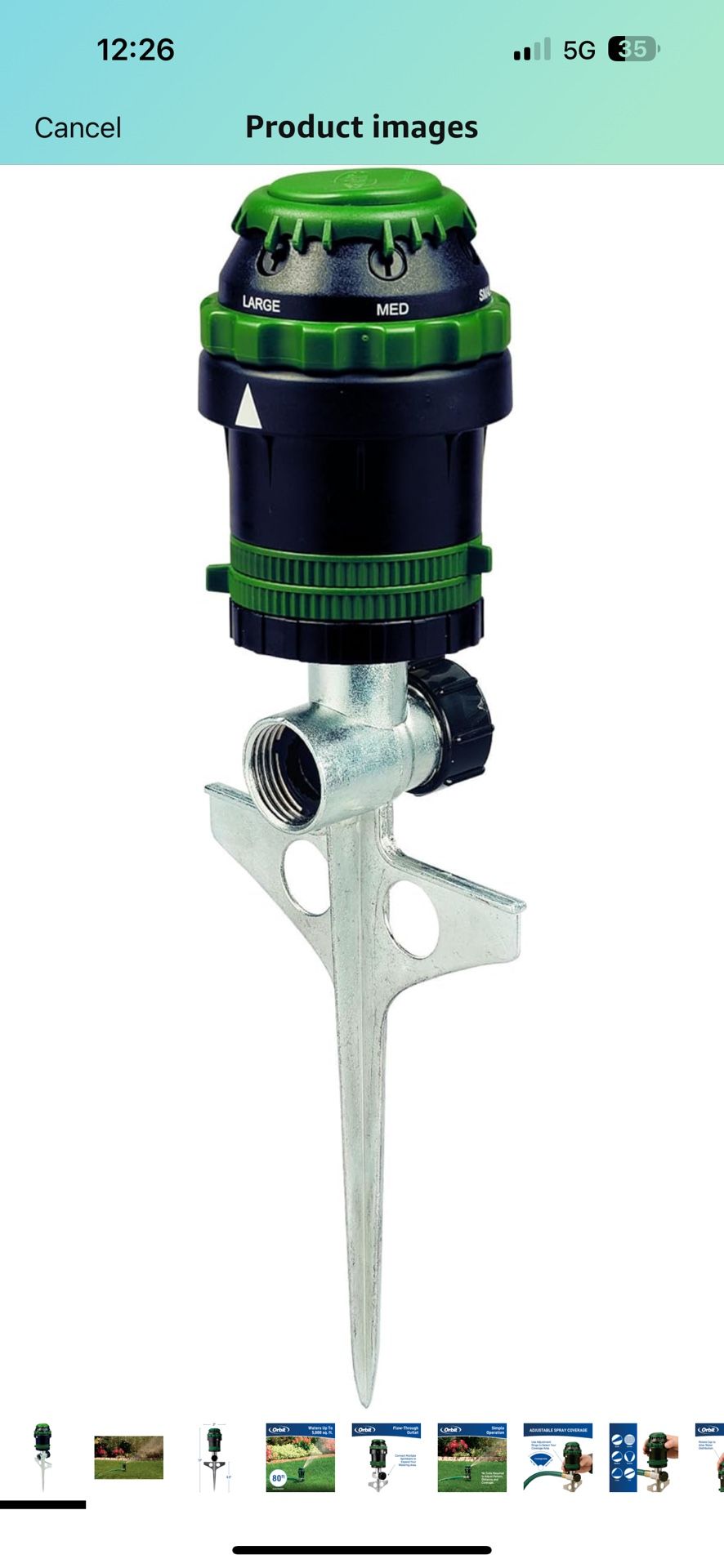 Orbit sprinklers