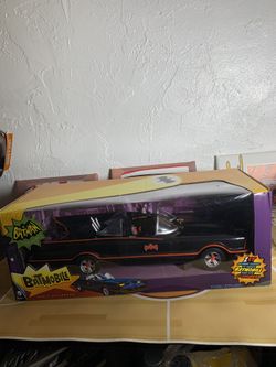 Batman Classic TV Series Batmobile For 6 Inch Figures Mattel (B29) 17 1/2 inches long