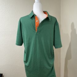 Green And Blue Golf Shirt