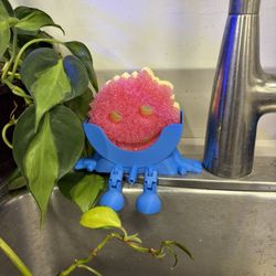 3D Printed Scrub Daddy Holder – Black (Sink Organizer) 