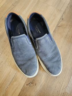 Cole Haan GrandSeries Slip On Sneakers Men's 12M Blue Leather C32770