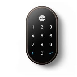 Google-Nest-x-Yale-Lock-Oil-Rubbed-Bronze-Cylinder-Electronic-Deadbolt-Lighted-Keypad-Touchscreen