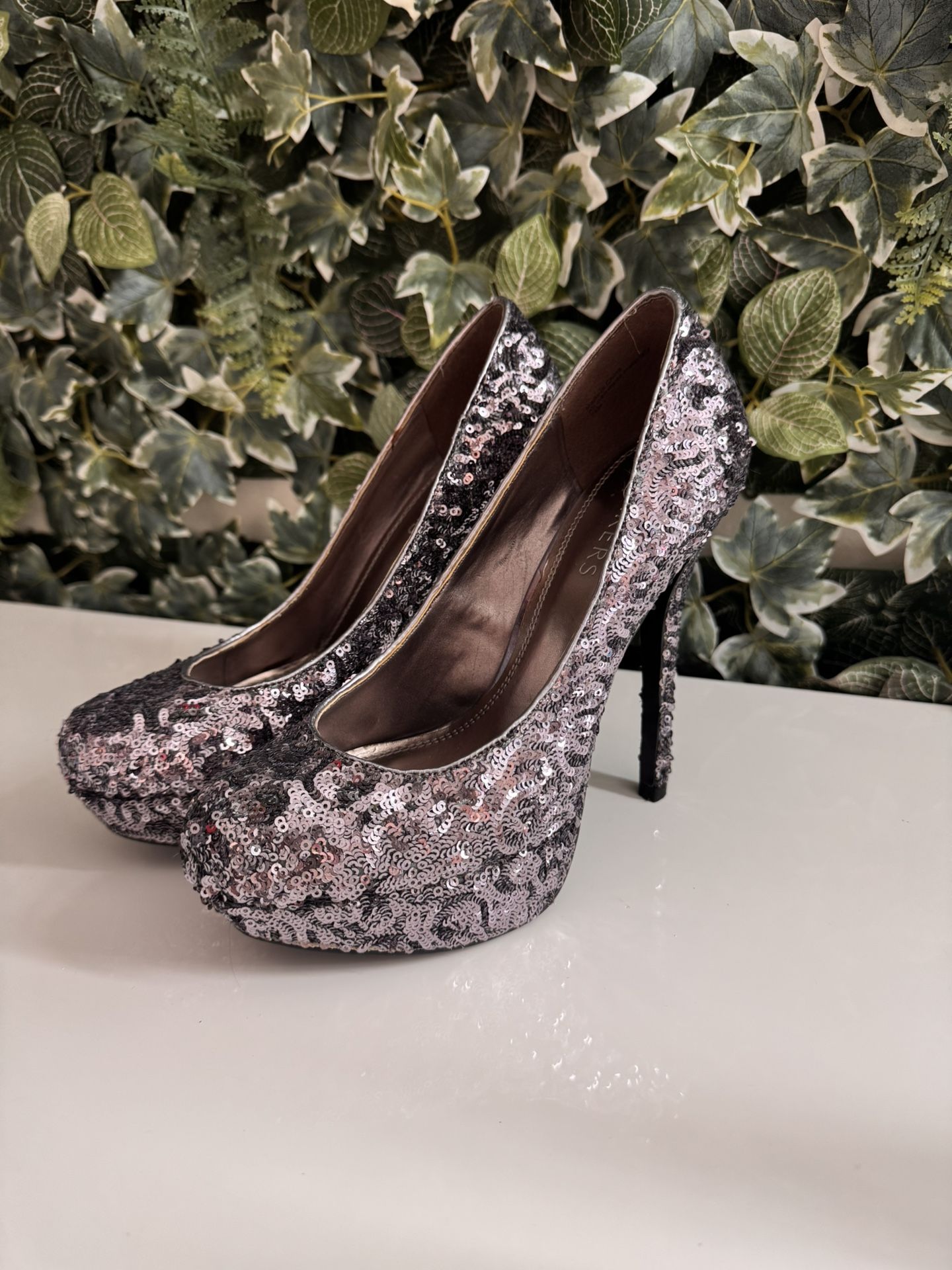 Silver High heels (Wore Twice)