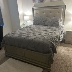 Queen Size Frame , Beige 