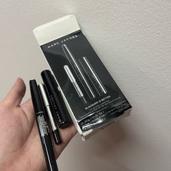 MARC JACOBS Eyeliner Crayon Mascara Set Blacquer is Better Eye Essentials NIB
