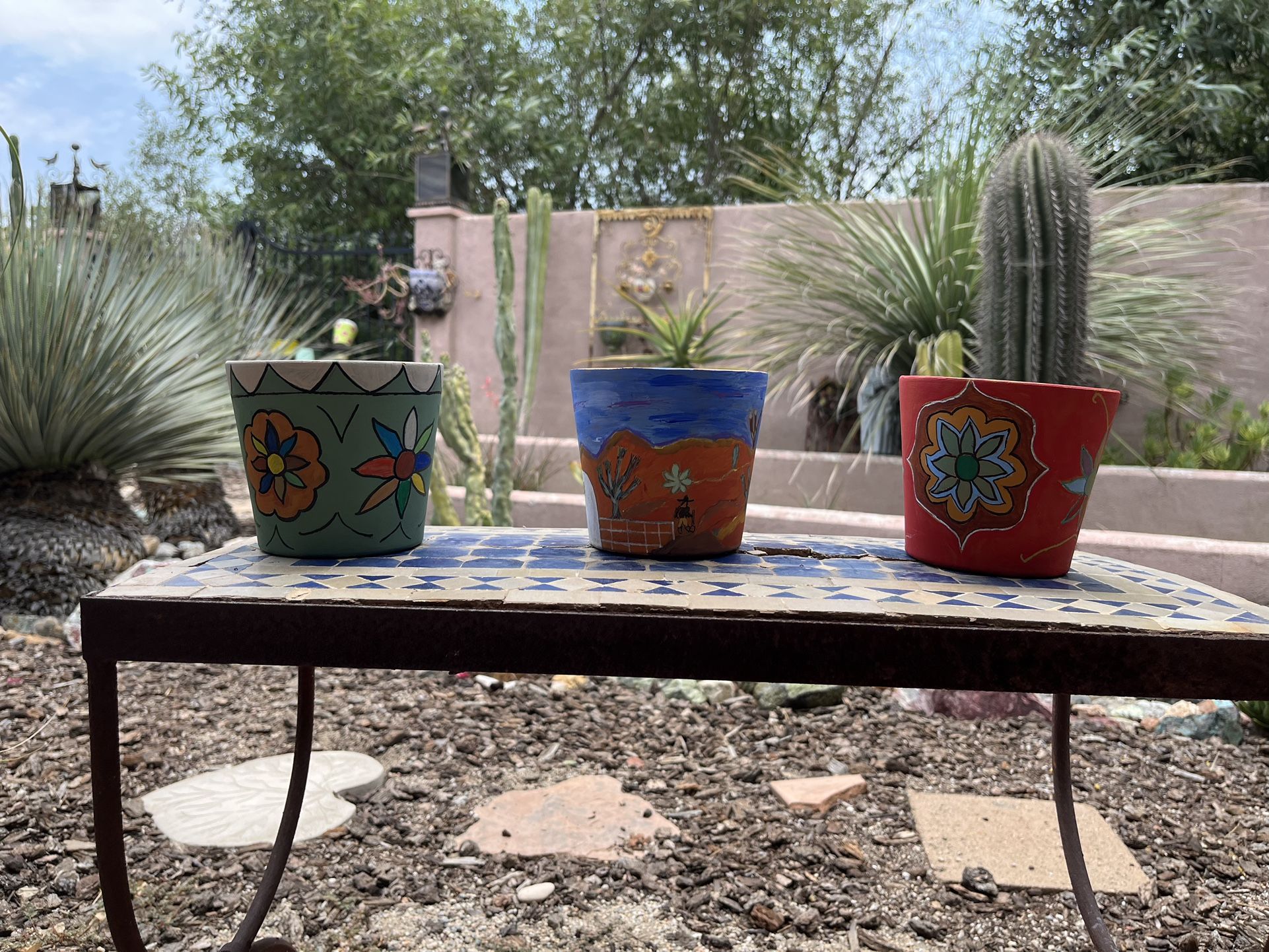 Hand Painted Mexican Pots Prices Vary Depending On Size