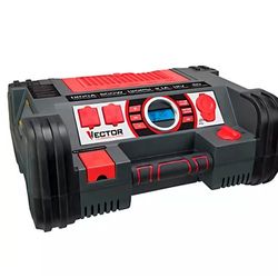 Vector 1200 Peak Amp Jump Starter w/ Dual Power Inverter. . NEEDS NEW BATTERY.