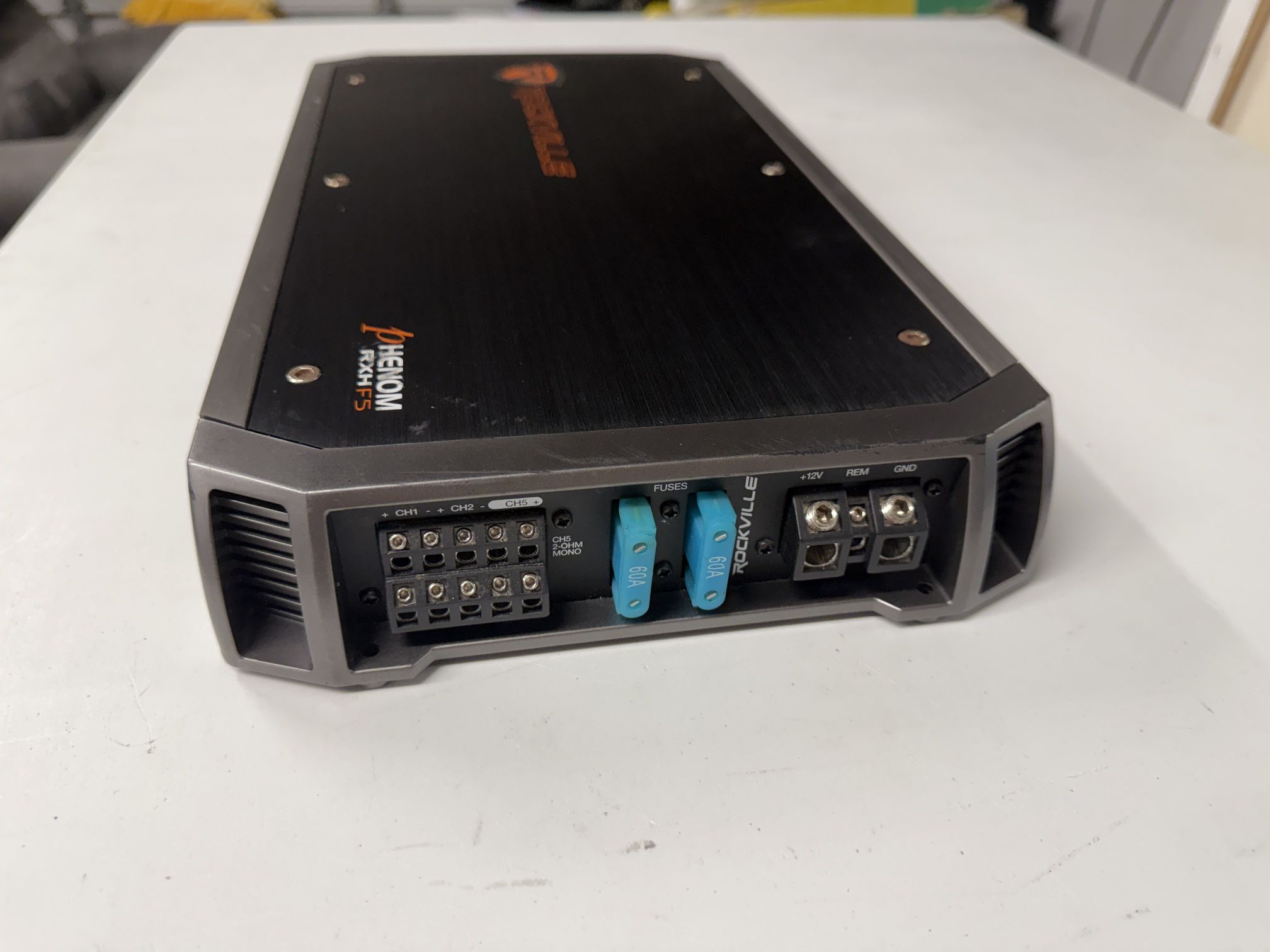 Rockville RXH-F5 5-Channel Amp – Red Light / For Parts or Repair – $50