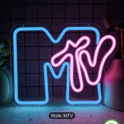 MTV Music Television Man Cave Bar Wall Light 8”x10”