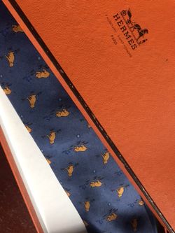 Hermes dog tie(Authentic)