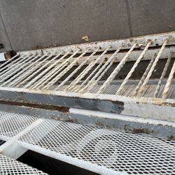 Wrought Iron Bistro Metal White Gates