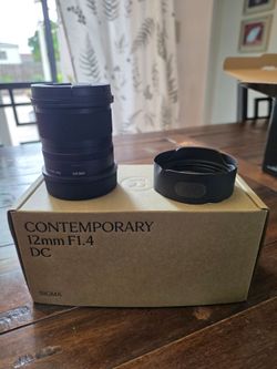Sigma 12mm f1.4 Contemporary Lens for Canon