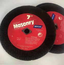 Masonry Blades Norton Fastcut 7” Lot Of 8