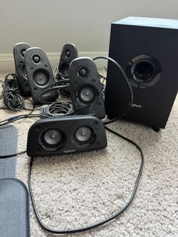 Logitech Z506 Surround Sound Speakers 5.1 Channel Set