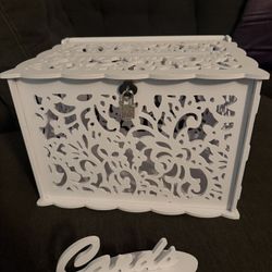 Wedding/Party Card Box with Sign and Lock