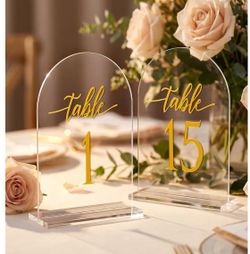 Arch Wedding Table Numbers