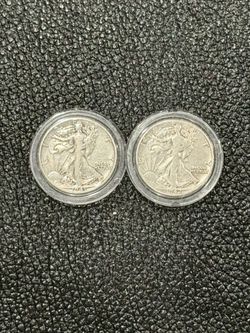 1941 & 1942 Walking Liberty Half Dollar Almost Uncirculated Immaculate condition