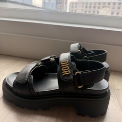 Black Chunky heel sandals 