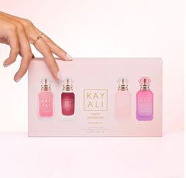 KAYALI Sweet Obsessions Miniature Perfume Gift Set – 4 x 10 mL Eau de Parfum – Vanilla Candy Rock Sugar | 42, Vanilla | 28, Yum Boujee Marshmallow | 8