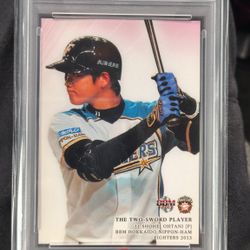 2013 BBM N-H Fighters Shohei Ohtani RC PSA 9