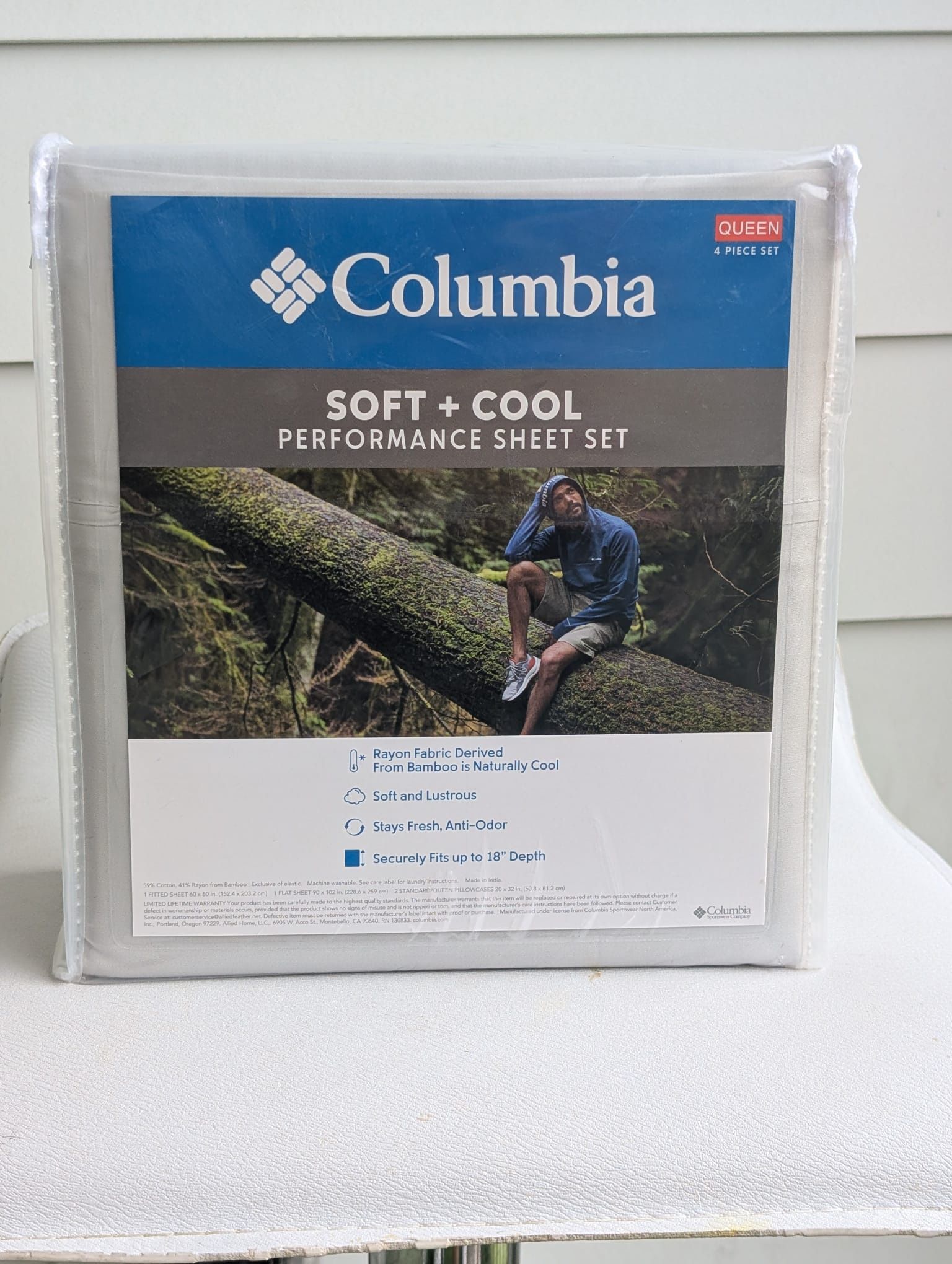 Columbia Soft + Cool Queen Sheet Set – New