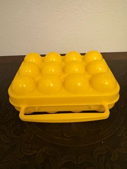 Yellow Camping Egg Holder