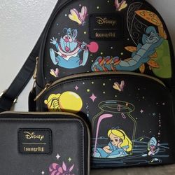 Alice In Wonderland Glow In The Dark Loungefly Backpack