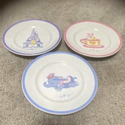 Vintage - Disney - Dessert & Tea Plates Set of 3 Collectibles - Thailand