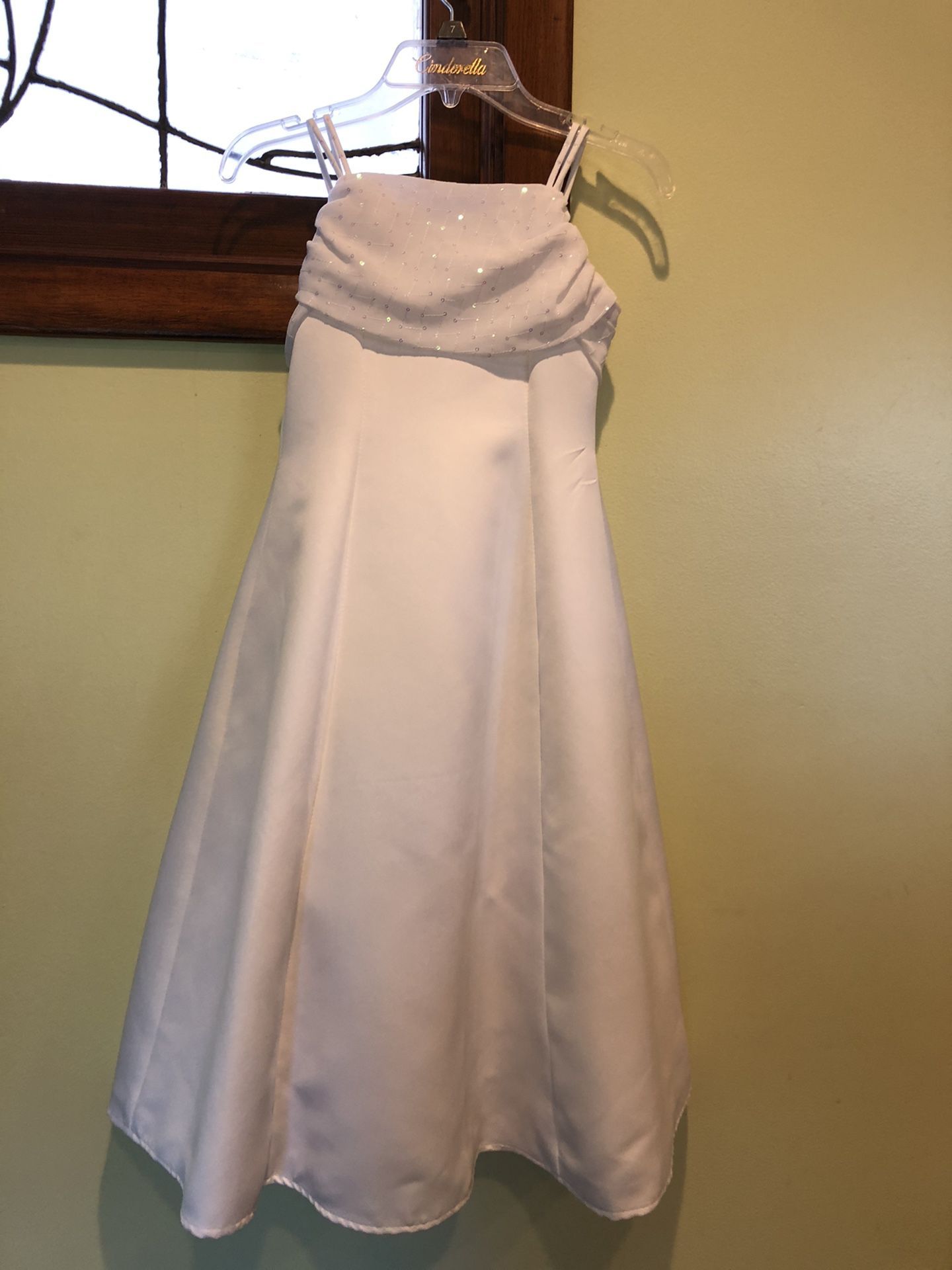 First Communion Dress With Veil and Wrap
