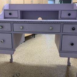 Purple Pottery Barn Desk