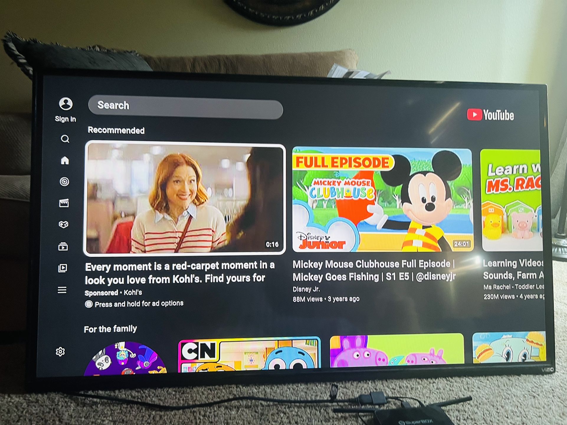 vizio tv